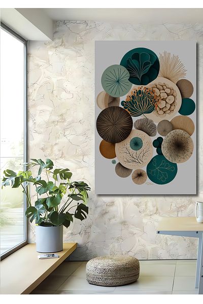 Teona Ahşap Dans circular al naturii Decorativ din lemn MDF dreptunghiular pentru casa, locul de munca pictura pe perete