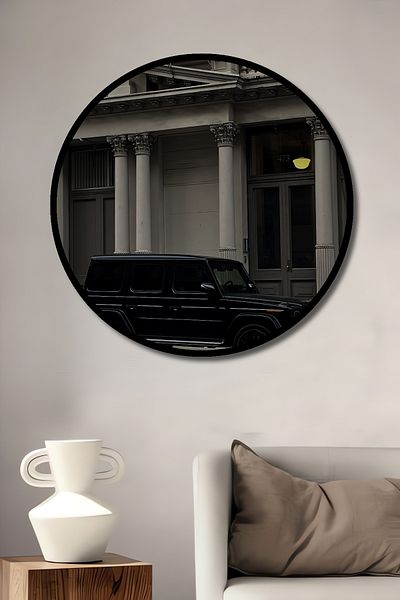 Teona Ahşap Vehicul de lux și arhitectură clasică, casă rotundă din lemn MDF, pictură murală la locul de muncă