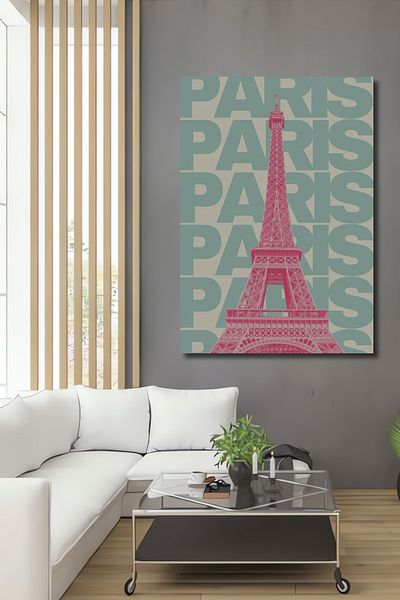 Teona Ahşap Turnul Eiffel Paris Lemn MDF Dreptunghi Decorativ Acasă, Locul de Muncă Pictură Perete