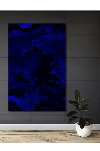 Teona Ahşap Deep Blue Abstract Art Decorativ Lemn MDF Dreptunghi Acasă, Locul de Muncă Pictură de perete