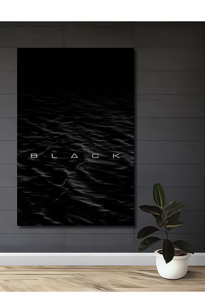 Teona Ahşap Black Sea Waves Decorativ Lemn MDF Dreptunghi Acasă, Locul de Muncă Pictură Perete