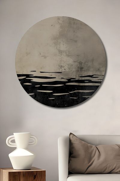 Teona Ahşap Desen abstract umbră lemn MDF rotund decorativ acasă, loc de muncă pictură murală