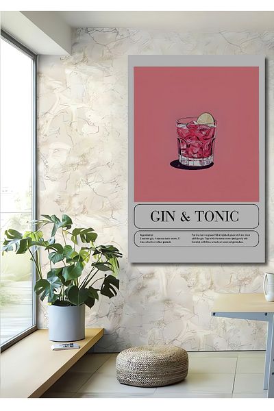 Teona Ahşap Cocktail roz energizant Lemn MDF dreptunghiular decorativ pentru casa, loc de munca pictura pe perete