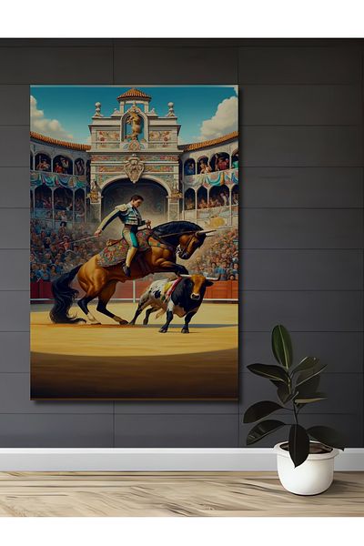 Teona Ahşap Decorativă din lemn MDF dreptunghiular pentru casa, locul de muncă, pictură murală