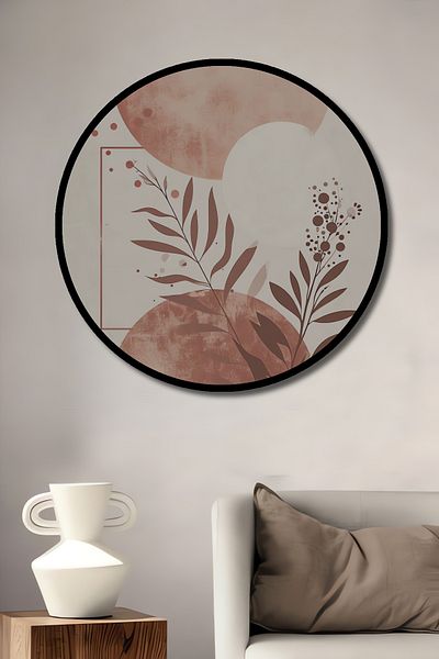 Teona Ahşap Floare Geometrică Suprannaturală Lemn MDF Rotund Decorativ Acasă, Locul de Muncă Pictură Perete
