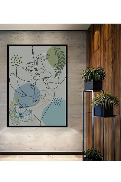 Teona Ahşap Fete de dragoste abstracte decorative din lemn MDF dreptunghiular pentru pictura de perete acasa, la locul de munca