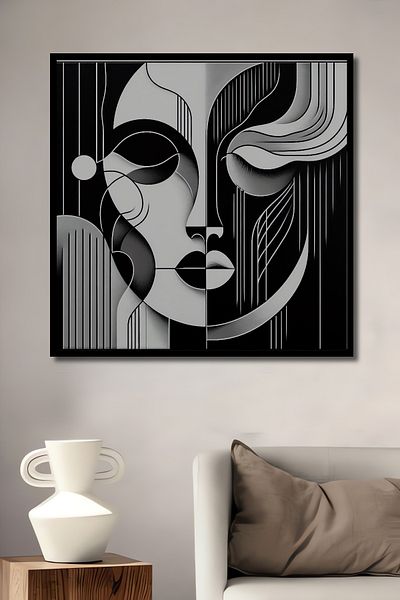 Teona Ahşap Figura de față de artă abstractă din lemn MDF dreptunghiular decorativ pentru acasă, pictură pe perete la locul de muncă