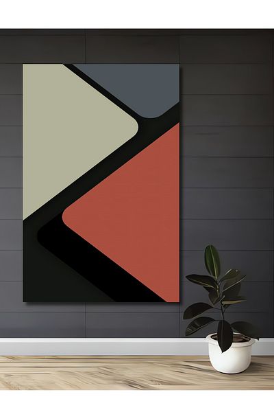 Teona Ahşap Pătrate colorate Abstract Lemn MDF Dreptunghi Decorativ Acasă, Locul de Muncă Pictură Murală