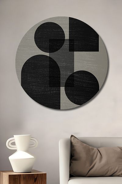Teona Ahşap Forme geometrice Decorative Lemn MDF Rotund Acasă, Locul de muncă Pictură murală