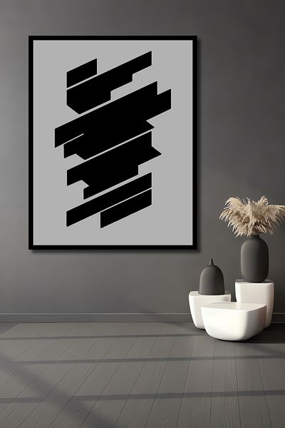 Teona Ahşap Modern Abstract Geometric Lemn MDF Dreptunghi Decorativ Acasă, Locul de Muncă Pictură de perete