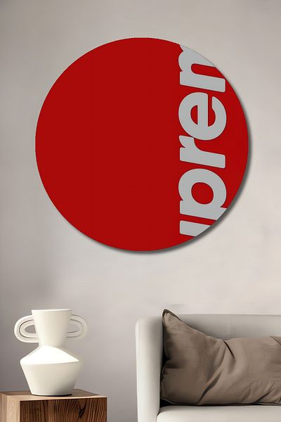 Teona Ahşap Supreme Fashion Passion Decorativ Lemn MDF Rotund Acasă, Locul de Muncă Pictură Perete