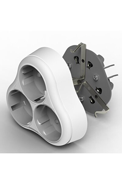 FETİH PRİZ ÜÇLÜ TOPRAKLI SIVA ALTI FETİH 103-03