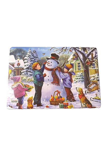 şahane parti Snowman and Happy Kids 20 Pieces Karne Case