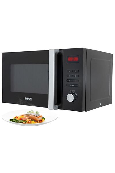 Edison black digital electric microwave 25 litres