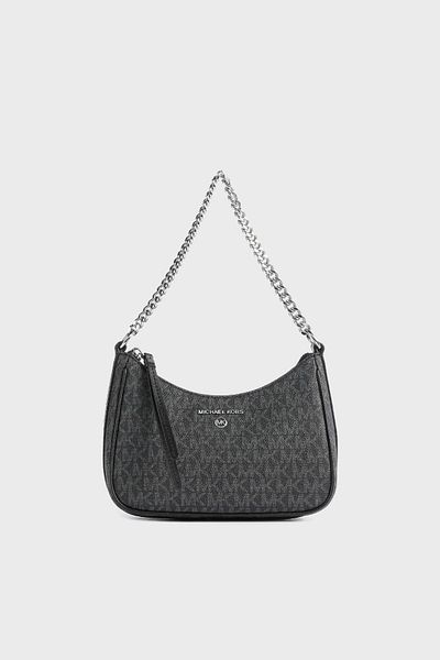 Michael Kors Logo Printed Bag with Chain Strap - 32H1St9C1B001