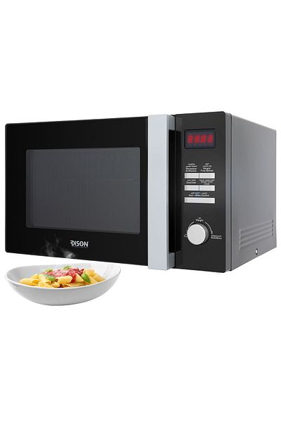 Edison black digital electric microwave 28 litres