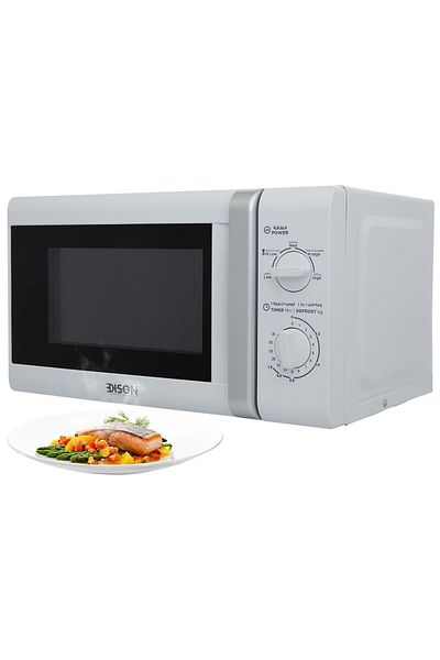 Edison white electric microwave, 11 power levels