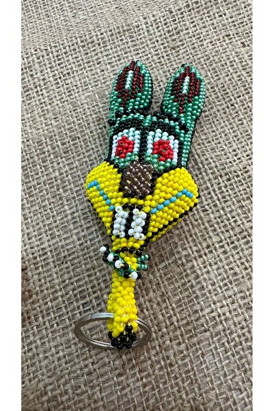 Handmade Renkli Büyük Tavşan Anahtarlık