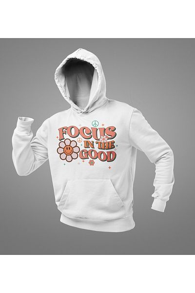 SEVBANO Focus in the Good Written Unisex Oversize Hoodie