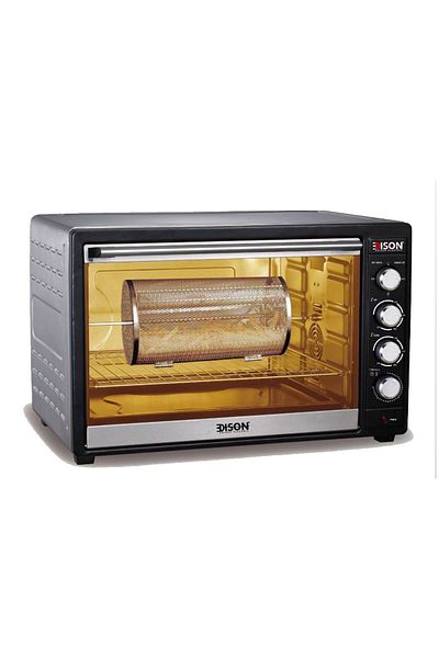 Edison Hummer silver oven with grill, 75 liters, 2800 watts
