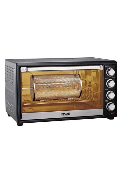 Edison Hummer silver oven with grill, 60 liters, 2000 watts