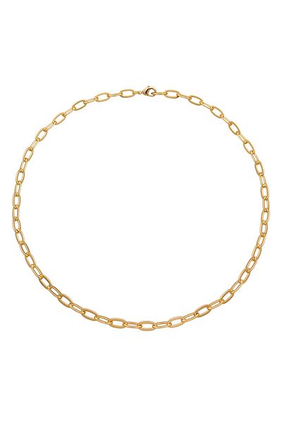 ELLI Halskette Gliederkette Oval Goldfarben