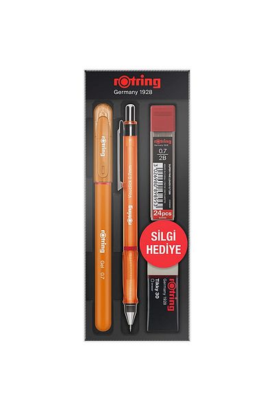 Rotring Orange Visuclick Gel School Set - 0.5 Mm