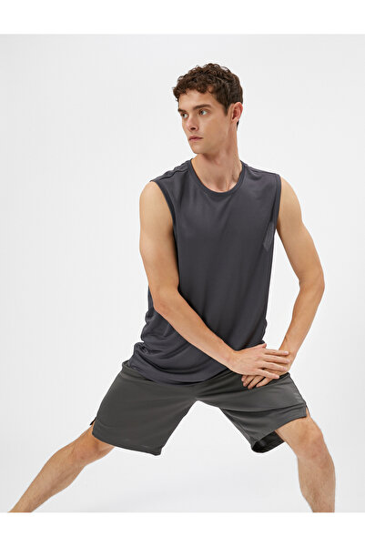 Koton Sports Tank Top Basic Sleeveless Crew Neck