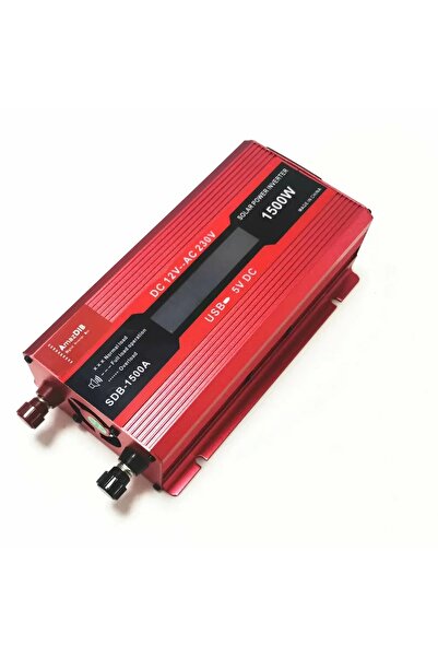Powermaster PM-1500A 12 VOLT - 1500 WATT LCD EKRANLI USBLİ POWER INVERTER