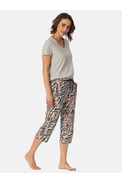 Schiesser Pyjamahose Mix & Relax 3/4 Schlaf-hose Schlaf-hose Pyjama Schlafmode