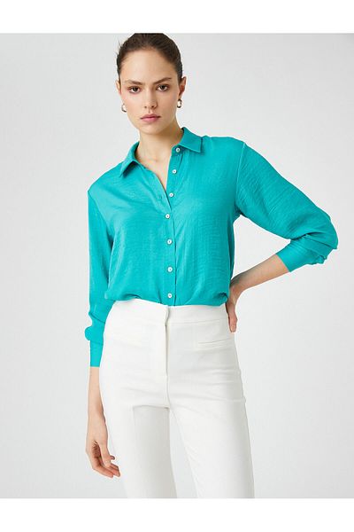 Koton Basic Shirt Long Sleeve Buttoned