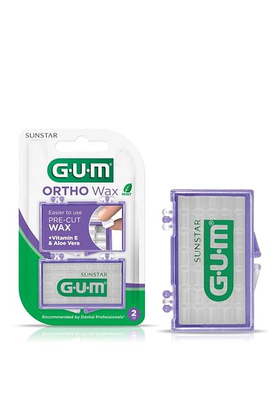 Sunstar Sunstar Gum Ortho Wax - Vitamin E Aloe Vera Pre-Cut Easier to Use