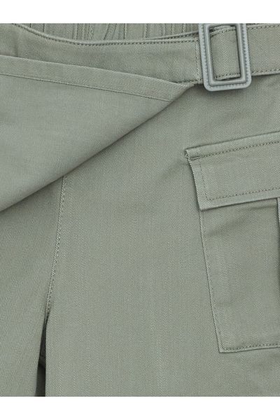 LC Waikiki LCW Παιδική Χακί Κοριτσίστικη Σορτς Φούστα με Ελαστική Μέση