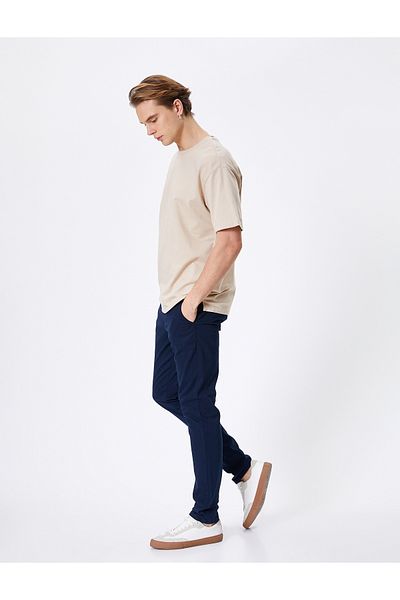 Koton Chino Pants Slim Fit Button Pocket Detail