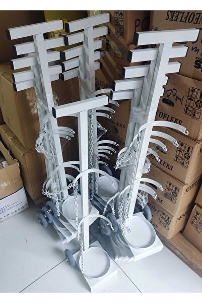 woodhub Oksijen Tüpü Taşıma Arabası - Tüp Arabası - 5 Ve 10 Litre Taşıma Kapa...