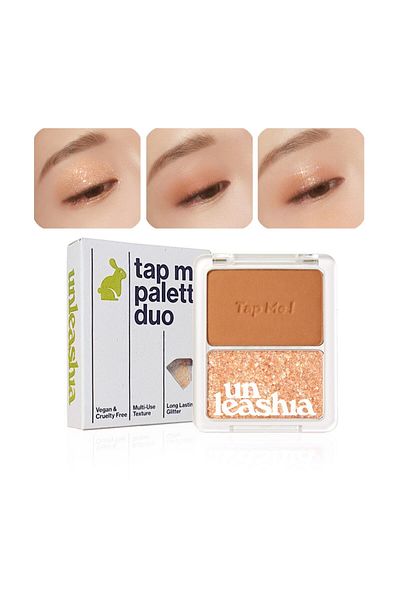 UNLEASHIA Tap Me Palette Duo No:2 Groovy – Shimmer and Matte Eyeshadow Palette