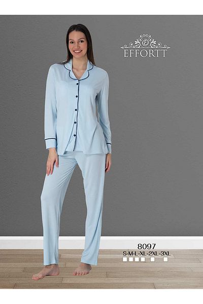 Effortt Set pijama cu nasturi în față Maison Mila