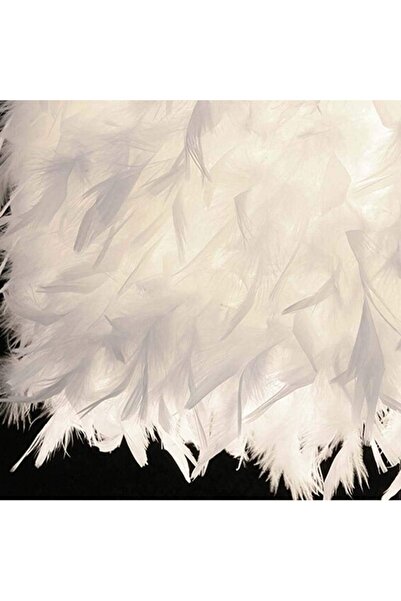 fulina Feather Table Lamp, Bedroom bedside Table, Fashionable European Style, Warm Light, Silver