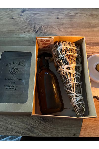 Gezegen 100% Natural Glass Bottle Castile - with Soap Incense