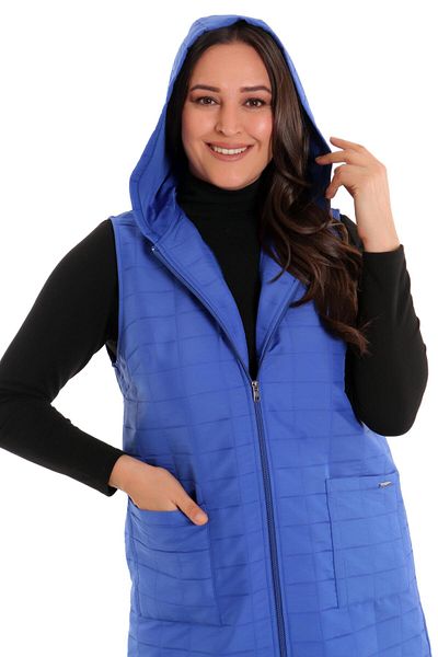 Metpoint Trend42Plus Zippered Rectangular Pattern Quilted Saks Vest
