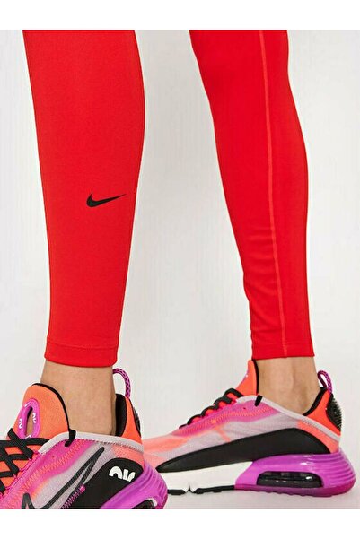 Nike Dri-fit One Mid-rise Training Kadın Tayt - Kırmızı-dd0252-673