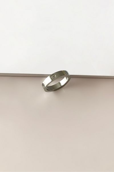 SilverStone Plain Silver Color Model Steel Ring