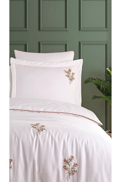 ZEBRA CASA Edessa Double Cotton Satin Duvet Cover Set