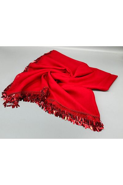 Tuba Full Handcrafted Embroidered Writing Scarf