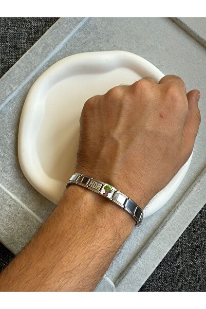 nokt HDP PARTİ LOGOLU İTALYAN CHARM BİLEKLİK