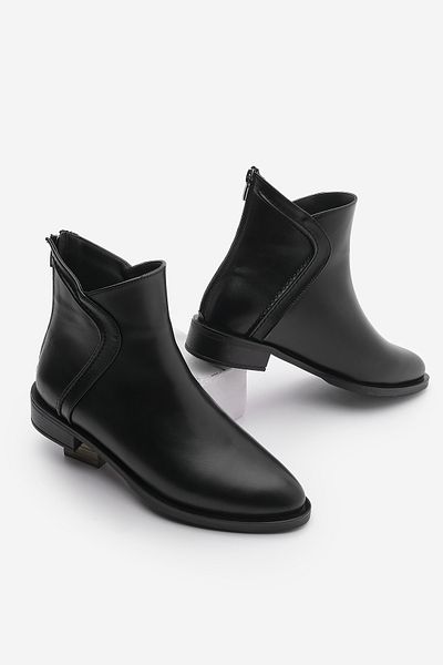 Marjin Black Pagosa - Women's Casual Boots with Back Zipper