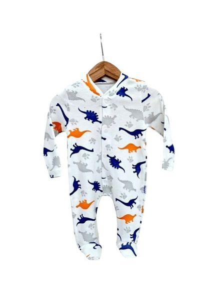 BEREKET BABY 0-6 Months Baby Romper - Cotton, Long Sleeve, Snap Fastener Bereket Baby