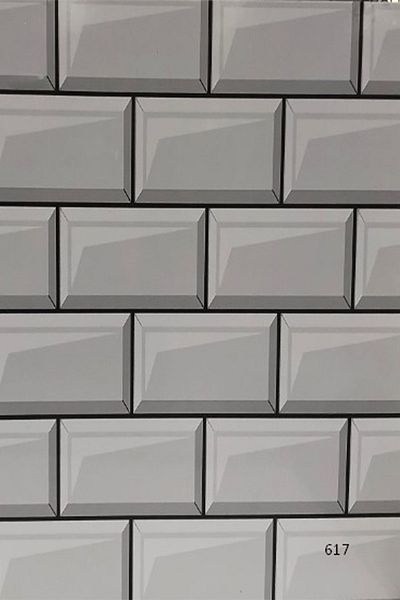 Bien Home Exclusive 50x100 Cm Tile Patterns Premium Adhesive Coating PVC Foil Bh617