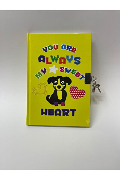 ÇilekKurdu Kilitli Hatıra Günlük Defter 100 Yaprak