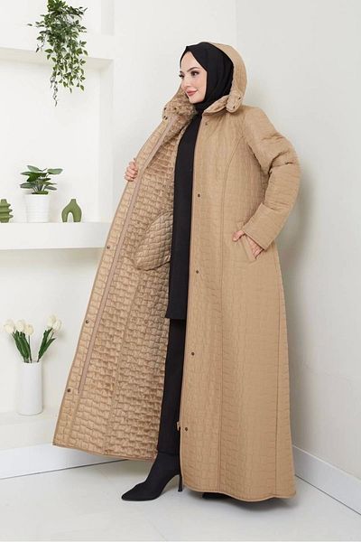 Nevayla Moda Παλτό πλήρους μήκους με γούνα εσωτερικά